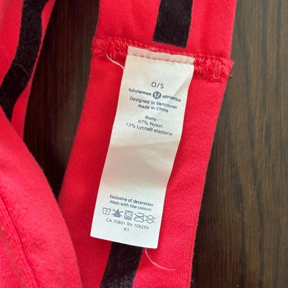 lululemon athletica Wide Athletic Headband Pink Red Yoga Running
